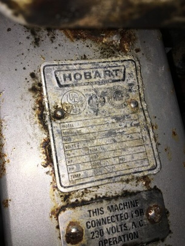Hobart Commercial Vertical Cutter/Mixer/Mincer! All Stainless Steel! On Legs! - Image 8 of 9
