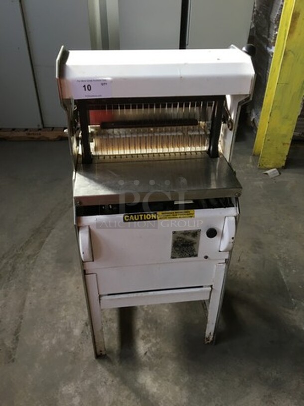 Oliver Commercial Floor Style Bread Loaf Slicer! Model 777 Serial 149708! 115V 1Phase! On Legs!