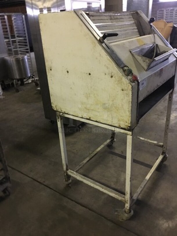 JAC Electric Powered Floor Style Baguette Molder/Former Machine! Model FACM1 Serial 040609! 208/240V 3Phase! On Commercial Casters! Not Tested! - Image 2 of 10