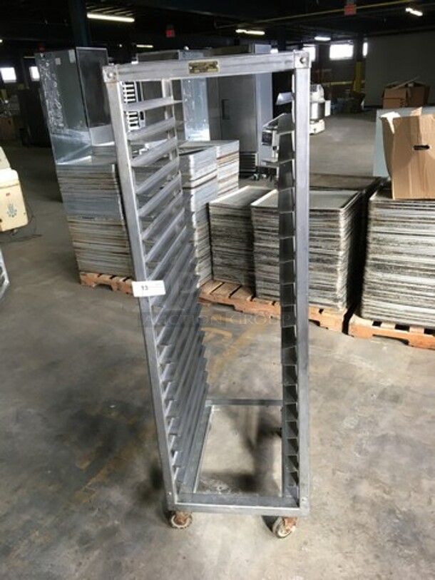 Commercial Pan Transport Rack! Holds Full Size Trays! On Casters!