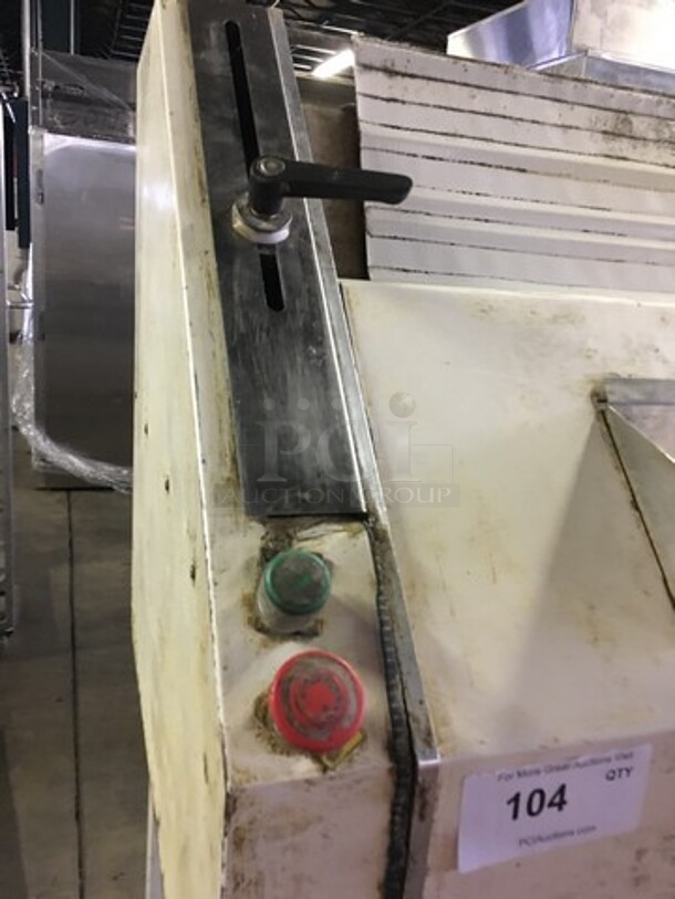 JAC Electric Powered Floor Style Baguette Molder/Former Machine! Model FACM1 Serial 040609! 208/240V 3Phase! On Commercial Casters! Not Tested! - Image 8 of 10
