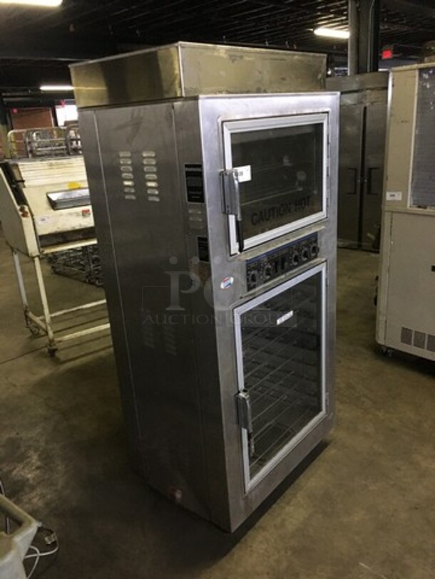Nuvu Subway Edition Double Deck Convection Oven/Proofer Combo! With View Through Doors! All Stainless Steel! Model SUB123 Serial 003499510704! 208V 3+N Phase! On Commercial Casters! - Image 2 of 9