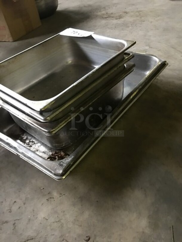 Assorted Drop In Pans! All Stainless Steel! 6 X Your Bid! - Image 2 of 6