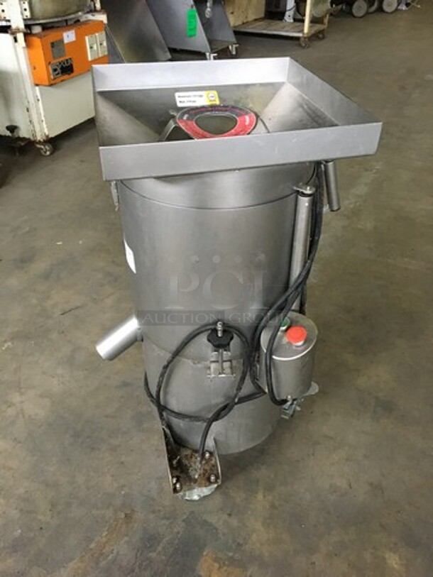 Ovo-Tech Commercial Floor Style Egg Cracker! All Stainless Steel! Model UDTJ10 Serial S013! 220V 3Phase! On Commercial Casters!  - Image 2 of 11