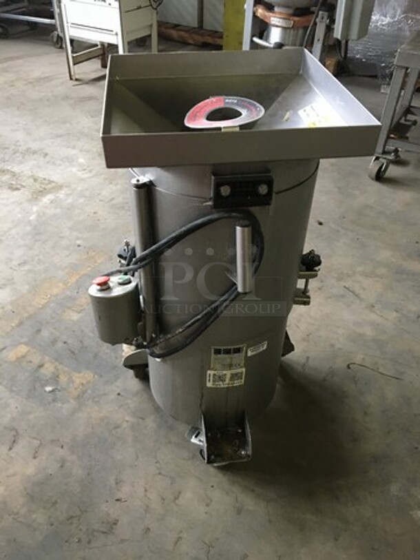 Ovo-Tech Commercial Floor Style Egg Cracker! All Stainless Steel! Model UDTJ10 Serial S013! 220V 3Phase! On Commercial Casters!  - Image 3 of 11