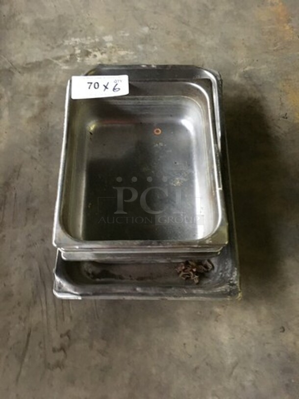 Assorted Drop In Pans! All Stainless Steel! 6 X Your Bid! - Image 6 of 6