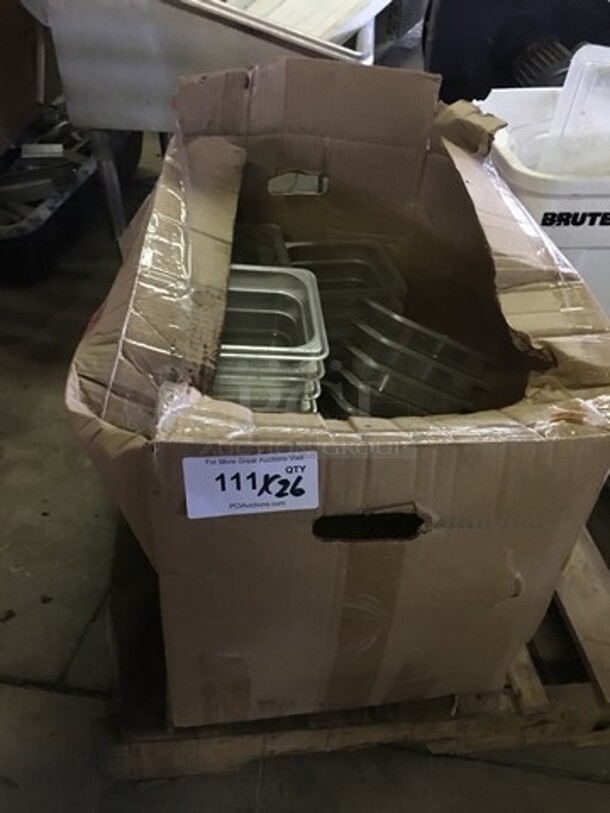 Clear Poly 1/6 Size Drop In Pans! 26 X Your Bid!