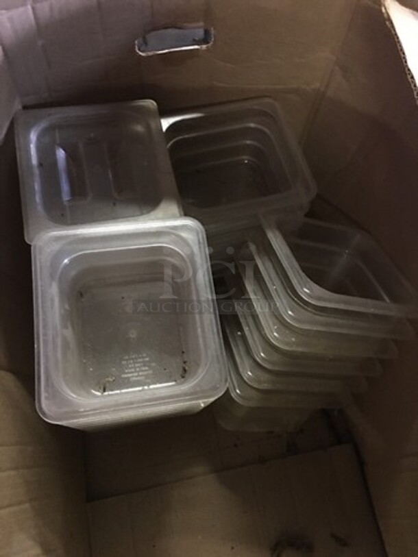 Clear Poly 1/6 Size Drop In Pans! 26 X Your Bid! - Image 2 of 5