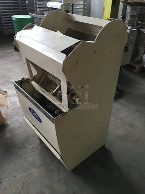 ABS Commercial Floor Style Bread Loaf Slicer! On Casters! - Image 2 of 9