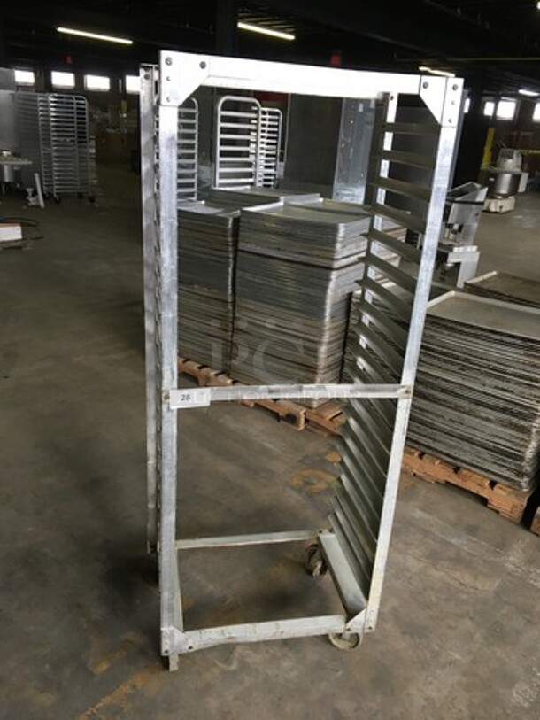 Commercial Pan Transport Rack! Holds Full Size Trays! On Casters!