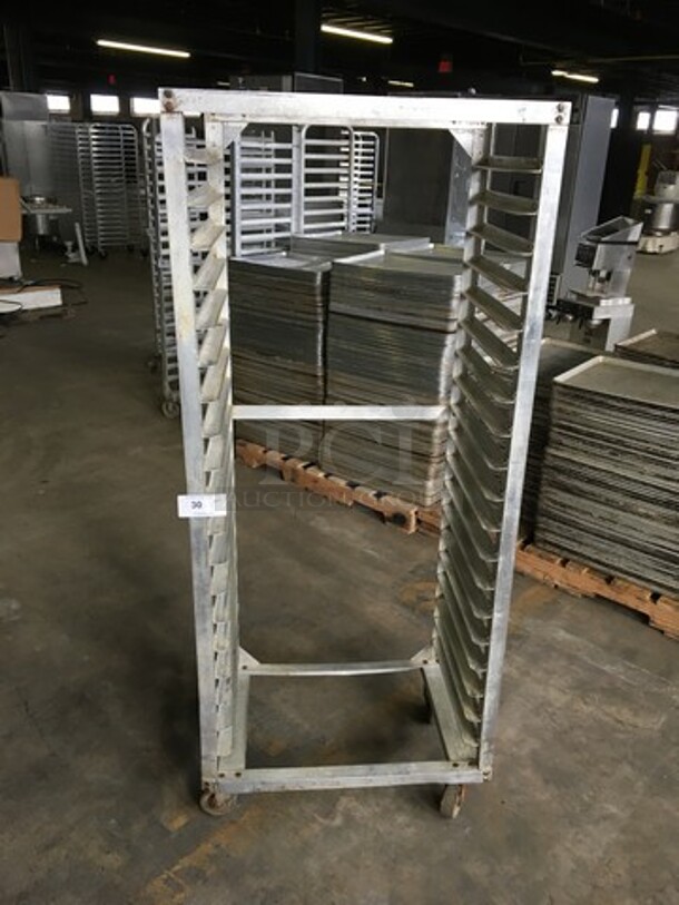 Commercial Pan Transport Rack! Holds Full Size Trays! On Casters!