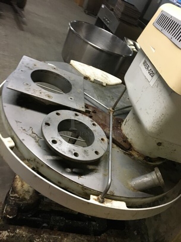 Diosna Commercial Floor Style Heavy Duty Spiral Mixer! With Stainless Steel Bowl On Casters! Model SP240AF Serial 88924388! 480V! Not Tested! - Image 5 of 11