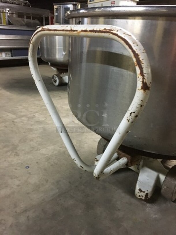 All Stainless Steel Spiral Mixer Bowl! On Casters! - Image 4 of 6