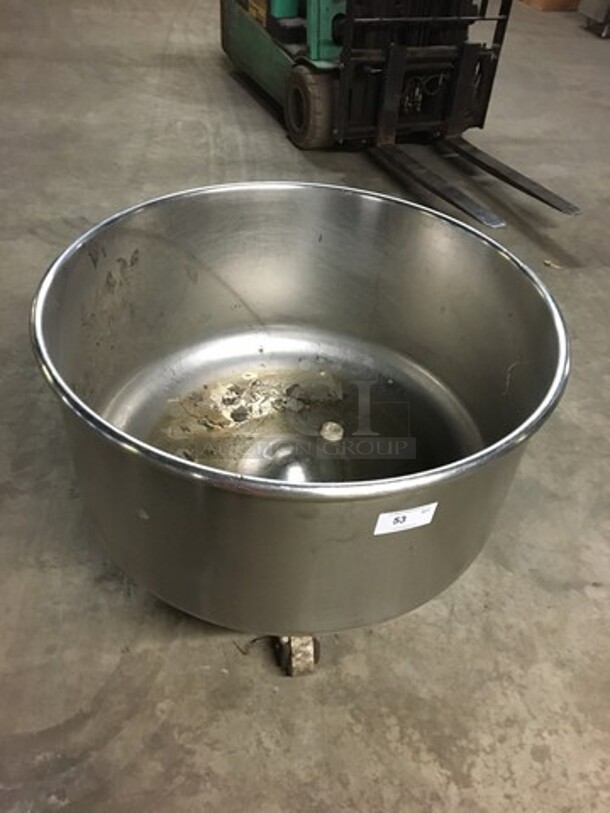 All Stainless Steel Spiral Mixer Bowl! On Casters! - Image 6 of 6