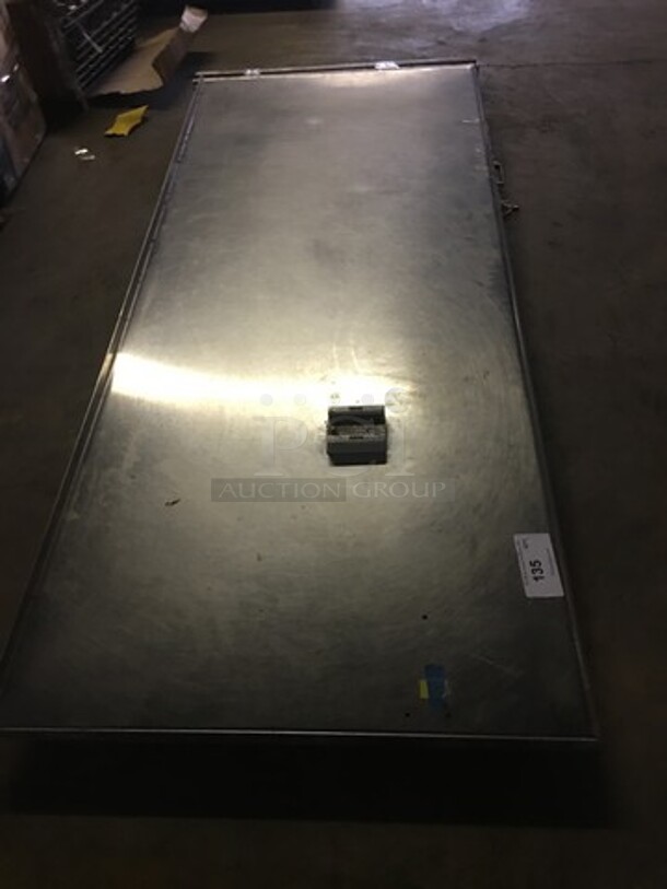 All Stainless Steel Work/Prep Table! With Underneath Storage Shelf! With Backsplash! With Legs! - Image 2 of 8