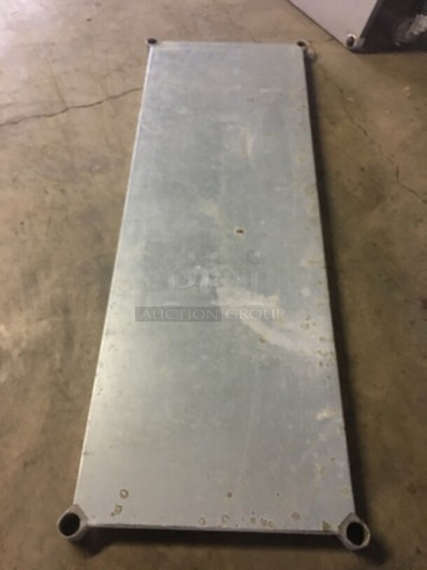 All Stainless Steel Work/Prep Table! With Underneath Storage Shelf! With Backsplash! With Legs! - Image 6 of 8