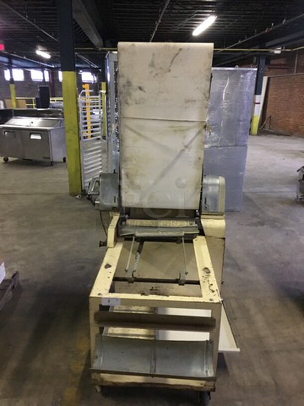 Rondo Heavy Duty Commercial Floor Style Reversible Dough Sheeter! Model SOLO D Serial 70022! On Casters! 