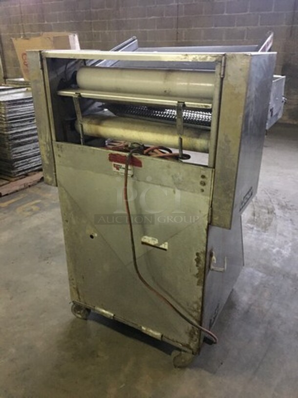 Lucks Floor Style Commercial Dough Sheeter/Molder! Model LSM24 Serial 1021070! 115V 1 Phase! On Casters!  - Image 3 of 11