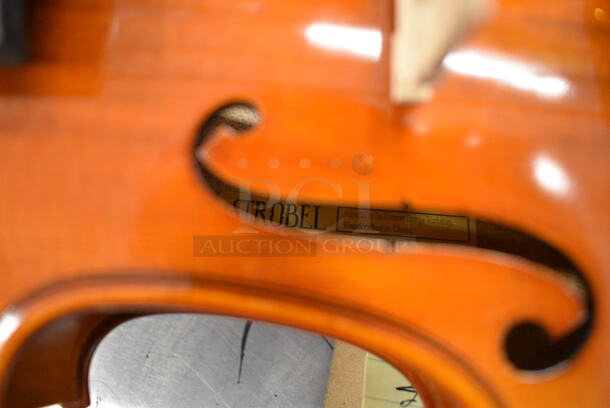 2016 Strobel Model ML80C Wooden Half Size Violin w/ Bow in Hard Case. 27x10x5 - Image 10 of 12