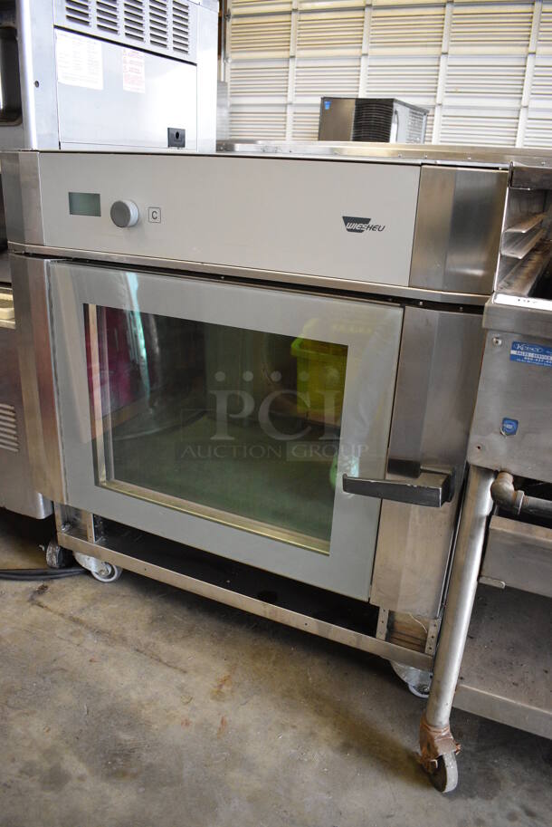 FAB! Wiesheu Model 101172 804-EM Commercial Stainless Steel Electric Convection Oven on Commercial Casters. 208 Volts. 37x34x40 - Image 6 of 8