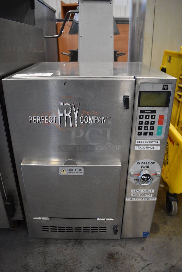 WOW! Perfect Fry Company Model PFC5700 Stainless Steel Commercial Countertop Electric Powered Ventless Fryer. 240 Volts. 17x17x23.5