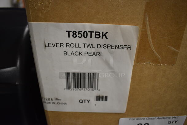 IN ORIGINAL BOX! San Jamar Black Poly Wall Mount Paper Towel Dispenser. 12x12x13 - Image 3 of 5