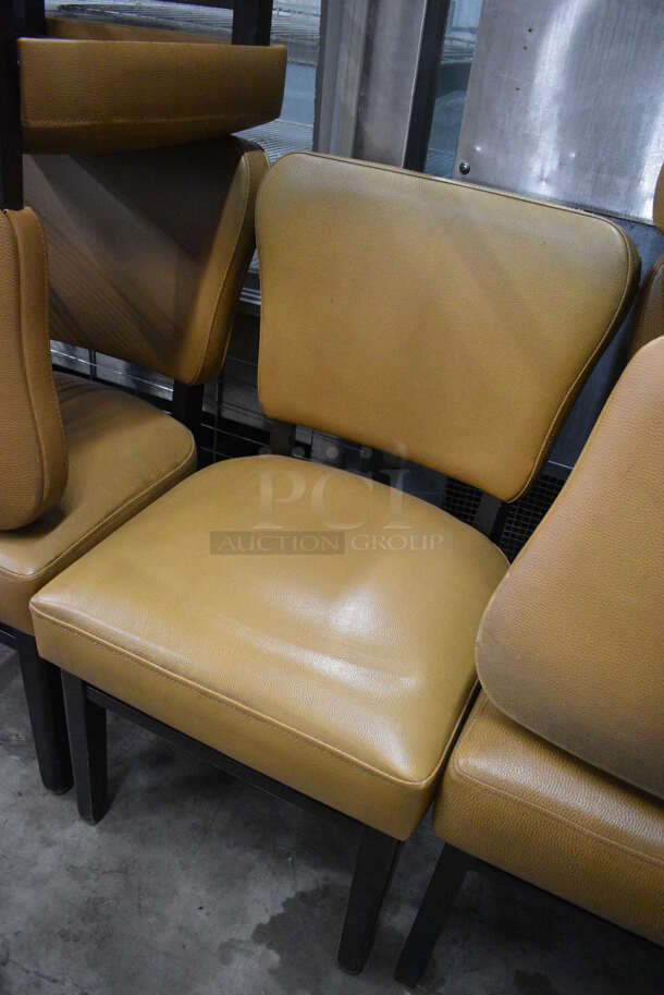 6 Tan Dining Chairs. 20x20x33. 6 Times Your Bid! - Image 2 of 3