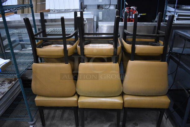 6 Tan Dining Chairs. 20x20x33. 6 Times Your Bid! - Image 3 of 3