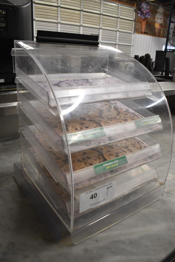 Poly Clear Countertop Cookie Display Case Merchandiser. 15x15x18 - Image 2 of 4
