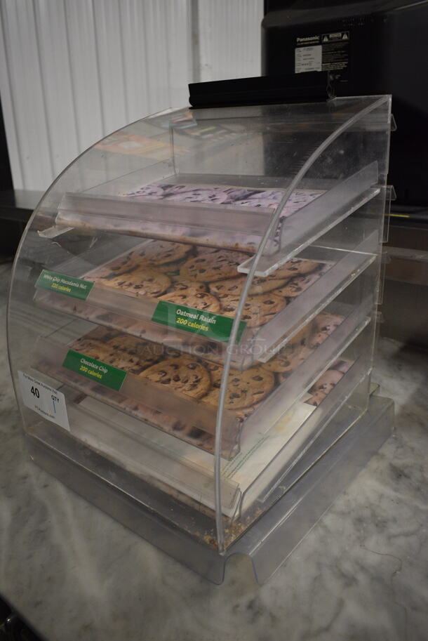 Poly Clear Countertop Cookie Display Case Merchandiser. 15x15x18 - Image 3 of 4