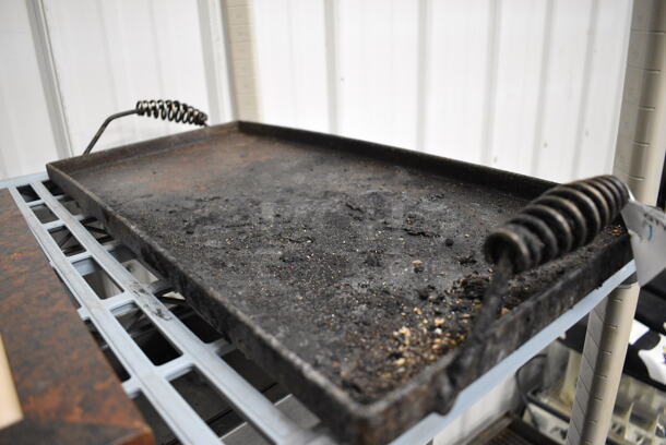 Cast Iron Plate w/ Handles. 11x23x4 - Image 2 of 2