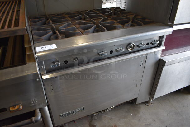 WOW! American Range Stainless Steel Commercial Gas Powered 6 Burner Range w/ Lower Oven. 36x32x35 - Image 2 of 6