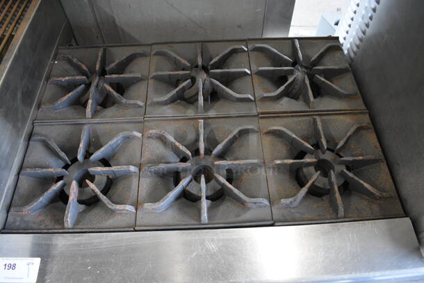WOW! American Range Stainless Steel Commercial Gas Powered 6 Burner Range w/ Lower Oven. 36x32x35 - Image 3 of 6