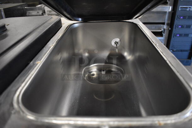 FANTASTIC! 2008 Taylor Model 342D-27 Stainless Steel Commercial Floor Style Air Cooled 2 Flavor Frozen Beverage Machine w/ Drink Mixing Attachment on Commercial Casters. 208-230 Volts, 1 Phase. 26x33x61 - Image 8 of 11