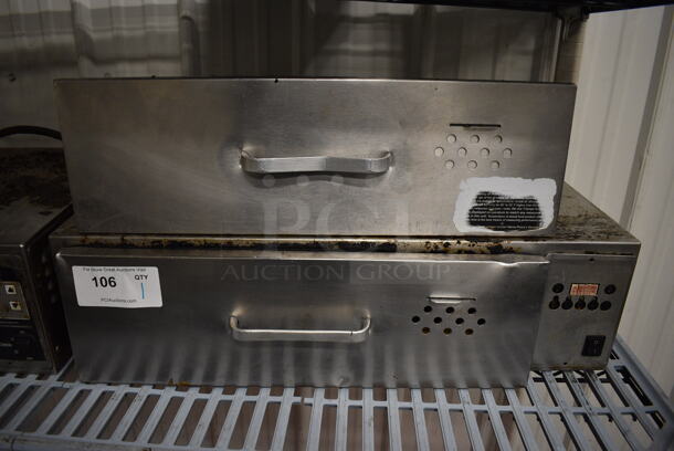 Stainless Steel Commercial Warming Drawer w/ Extra Drawer Insert. 28x27x7.5. Tested and Working!
