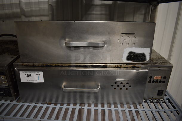 Stainless Steel Commercial Warming Drawer w/ Extra Drawer Insert. 28x27x7.5. Tested and Working! - Image 1 of 5