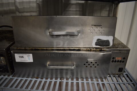 Stainless Steel Commercial Warming Drawer w/ Extra Drawer Insert. 28x27x7.5. Tested and Working!