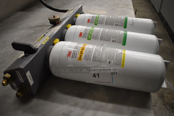 3M Water Filtration System w/ 3 Cartridges. 19x4x18 - Image 2 of 6