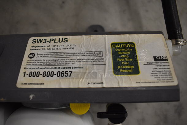 3M Water Filtration System w/ 3 Cartridges. 19x4x18 - Image 4 of 6