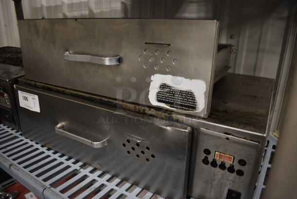 Stainless Steel Commercial Warming Drawer w/ Extra Drawer Insert. 28x27x7.5. Tested and Working! - Image 5 of 5