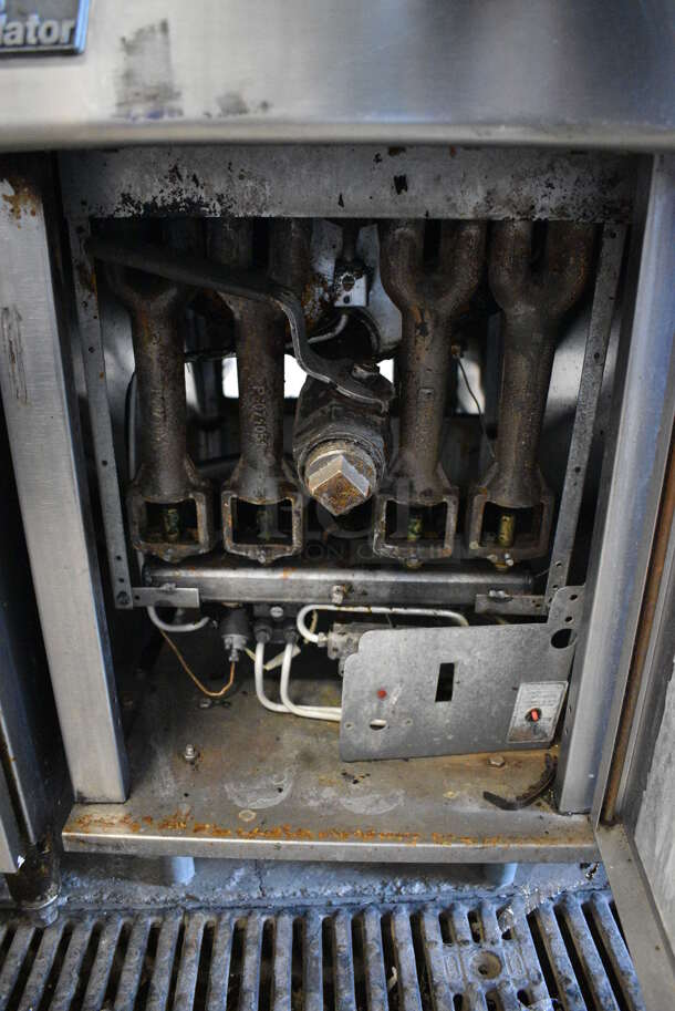 GREAT! Pitco Frialator Stainless Steel Commercial Floor Style Gas Powered Deep Fat Fryer. 15.5x32x47 - Image 5 of 6
