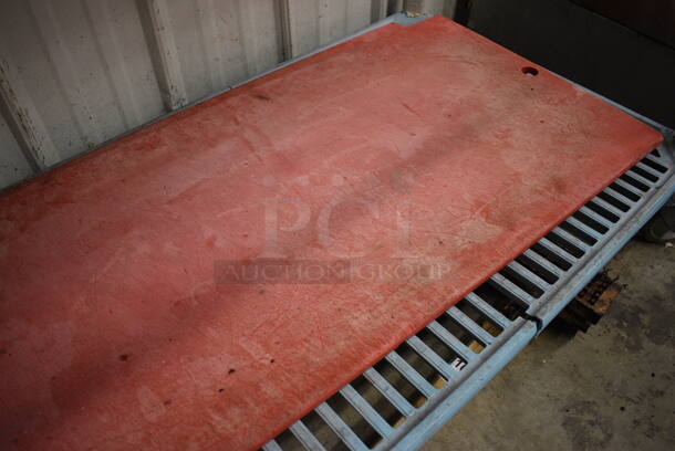2 Red Cutting Boards. 52.5x18.5x0.5. 2 Times Your Bid! - Image 3 of 3