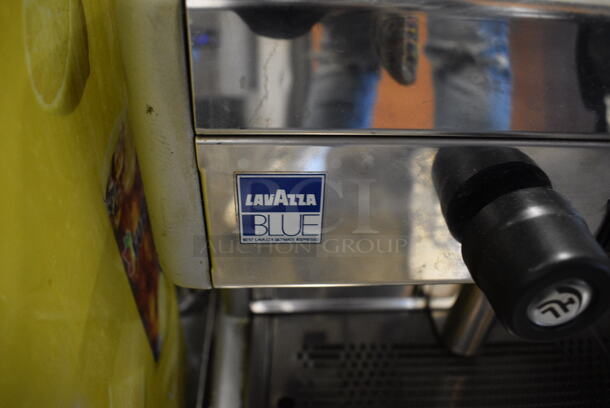GORGEOUS! LavAzza Stainless Steel Commercial Countertop 2 Group Espresso Machine w/ 2 Portafilters and Steam Wand. 250 Volt Plug. 28x23x21 - Image 8 of 8