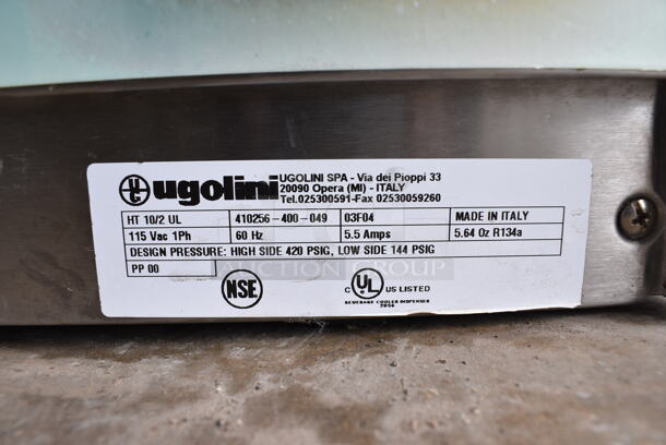 SWEET! Ugolini Model HT 10/2 UL Commercial Poly Countertop Refrigerated 2 Hopper Drink Beverage Dispenser. 115 Volts, 1 Phase. 14x15x24. Tested and Powers on But Parts Do Not Move - Image 5 of 6