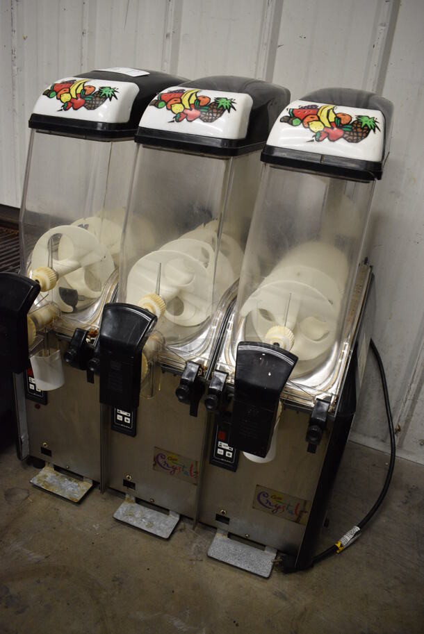 NICE! Curtis Model CC3 Metal Commercial Countertop 3 Hopper Slushie Machine. 115 Volts, 1 Phase. 24x24x31. Tested and Working! - Image 2 of 8