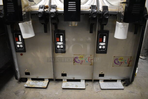 NICE! Curtis Model CC3 Metal Commercial Countertop 3 Hopper Slushie Machine. 115 Volts, 1 Phase. 24x24x31. Tested and Working! - Image 3 of 8