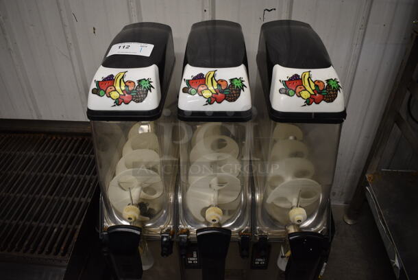 NICE! Curtis Model CC3 Metal Commercial Countertop 3 Hopper Slushie Machine. 115 Volts, 1 Phase. 24x24x31. Tested and Working! - Image 4 of 8