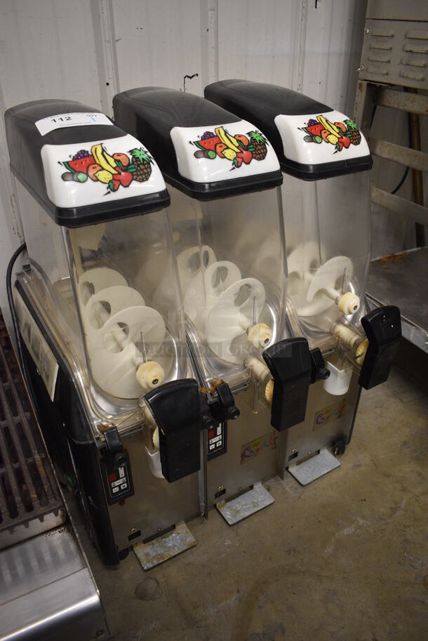 NICE! Curtis Model CC3 Metal Commercial Countertop 3 Hopper Slushie Machine. 115 Volts, 1 Phase. 24x24x31. Tested and Working! - Image 5 of 8