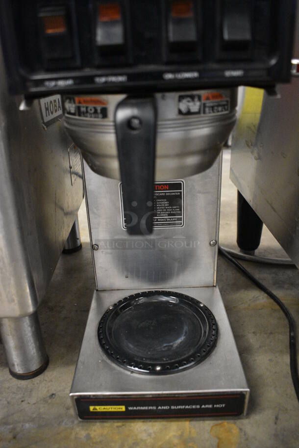 NICE! Bunn Model STF-15 Stainless Steel Commercial Countertop 3 Burner Coffee Machine w/ Hot Water Dispenser and Metal Brew Basket. 120 Volts, 1 Phase. 10x18x21 - Image 4 of 6