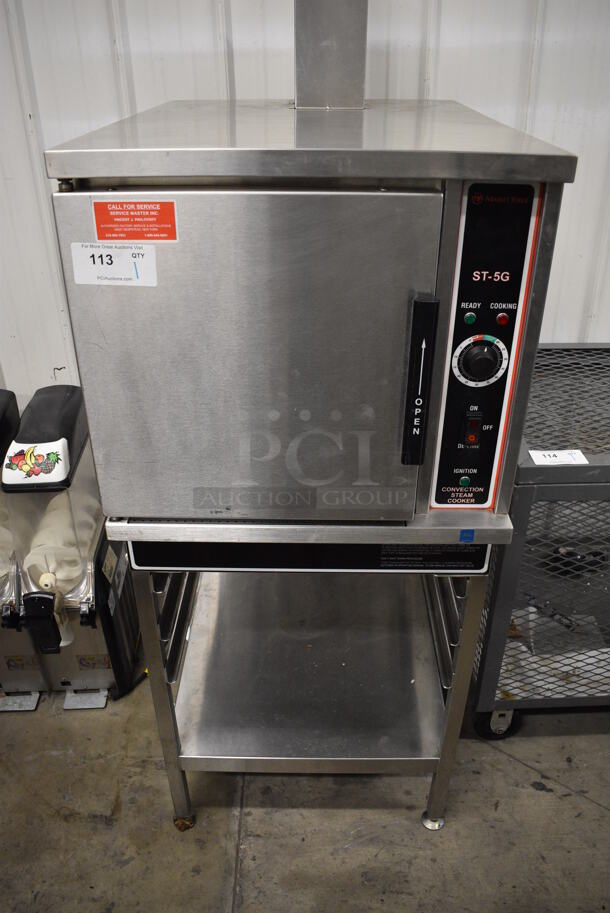 GORGEOUS! Market Forge Model ST-5G Stainless Steel Commercial Countertop Style Propane Gas Powered Single Compartment Steam Cabinet on Stand. 42,000 BTU. 24x32x68 - Image 2 of 8
